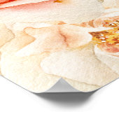 Verschiedene Herbstblütenrostie Elfenbeinblüte Poster (Ecke)