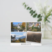 Verschiedene Herbstlandschaften in Deutschland Postkarte (Stehend Vorderseite)