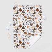 Verschiedene Hunderassen Golfhandtuch (Insitu)