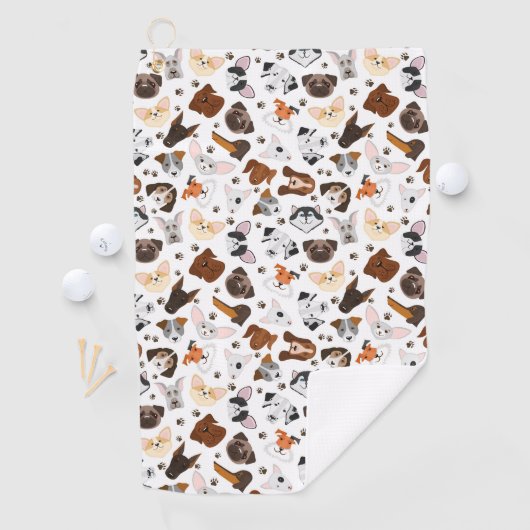 Verschiedene Hunderassen Golfhandtuch (Insitu)