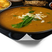 Verschiedene indische Geschirr: Hühner Tikka Masal Poster (Ecke)