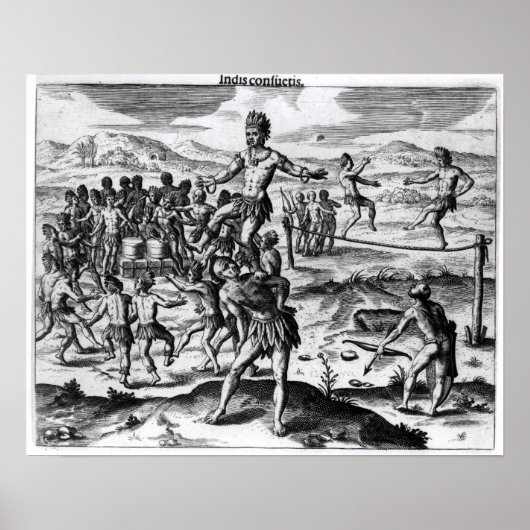Verschiedene indische Spiele aus "Americae" Poster (Vorne)