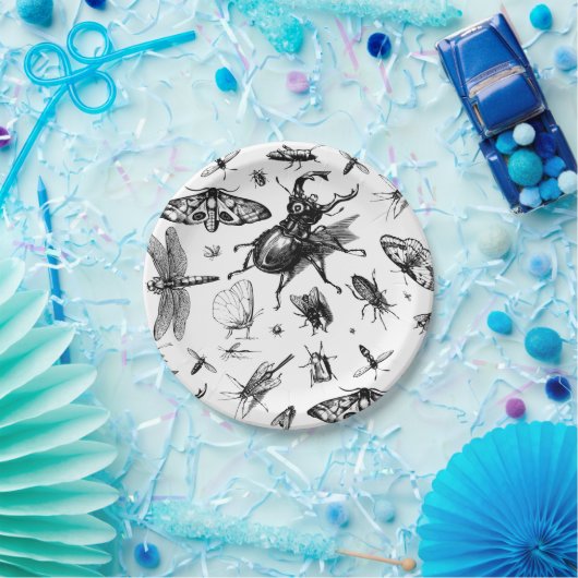 Verschiedene Insekten Pappteller (Party)