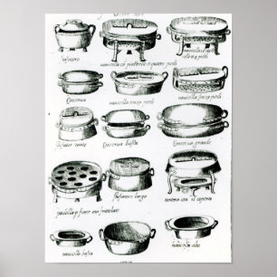 Verschiedene kochende Schiffe, 1570 Poster