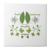 Verschiedene Kräuter Fliese (Vorderseite)