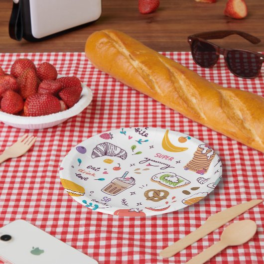 Verschiedene Küche Pappteller (Picknick)