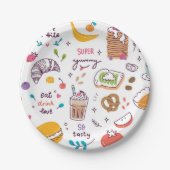 Verschiedene Küche Pappteller (Vorderseite)