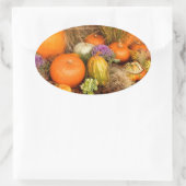 Verschiedene Kürbis Ovaler Aufkleber (Tasche)