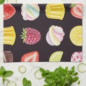 Verschiedene Leckereien von Natasha Us Geschirrtuch (Gefaltet)