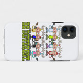 VERSCHIEDENE lustige, funkelnde Kühe Case-Mate iPhone Hülle (Rückseite (Horizontal))