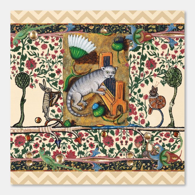 VERSCHIEDENE MEDIALE BESTIARY, MUSIK, KATZSPIELORG TAPETE (Vorderseite)