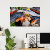 Verschiedene Meeresfrüchte Poster (Heimbüro)