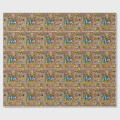 VERSCHIEDENE MITTELVERBESSERUNG, UNICORN,WALDTIERE GESCHENKPAPIER (Flach)