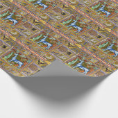 VERSCHIEDENE MITTELVERBESSERUNG, UNICORN,WALDTIERE GESCHENKPAPIER (Ecke)