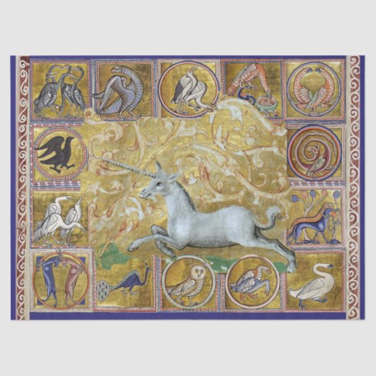 VERSCHIEDENE MITTELVERBESSERUNG, UNIKORANLAGE,WALD SEIDENPAPIER (Vorderseite)