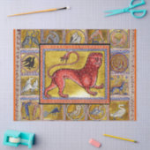 VERSCHIEDENE MITTLERE BESTIÄRE,LEOPARTE,FANTASTISC SEIDENPAPIER (Basteln)