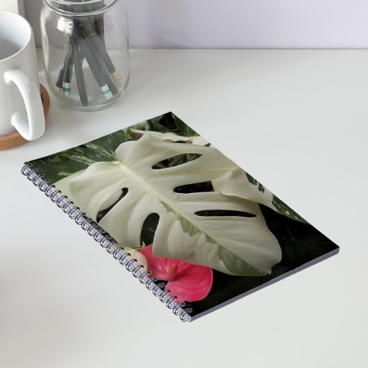 Verschiedene Monstera Leaf Floral Notizblock