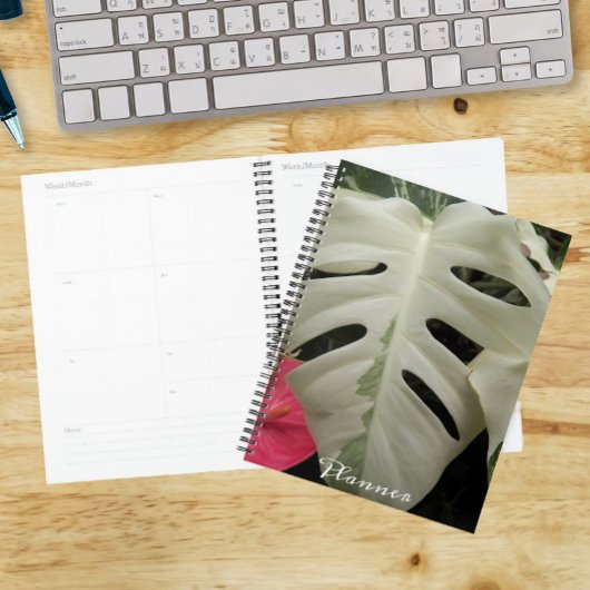 Verschiedene Monstera Leaf Floral Planer