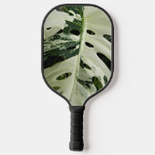 Verschiedene Monstera Pflanze Leaf Floral Pickleball Schläger (Rückseite)