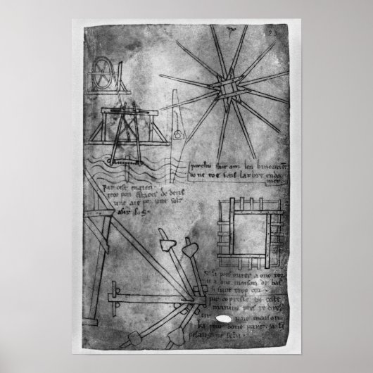 Verschiedene Motoren und Instrumente Poster (Vorne)