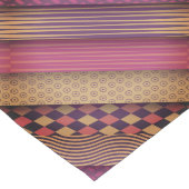 Verschiedene Muster rosa Farben Edelstahl Kurzer Tischläufer (Ecke)