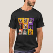 Verschiedene Niedliche Hundesorten sammeln Portrai T-Shirt (Vorderseite)
