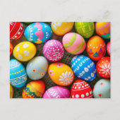 Verschiedene Niedliche Ostereier Postkarte (Vorderseite)