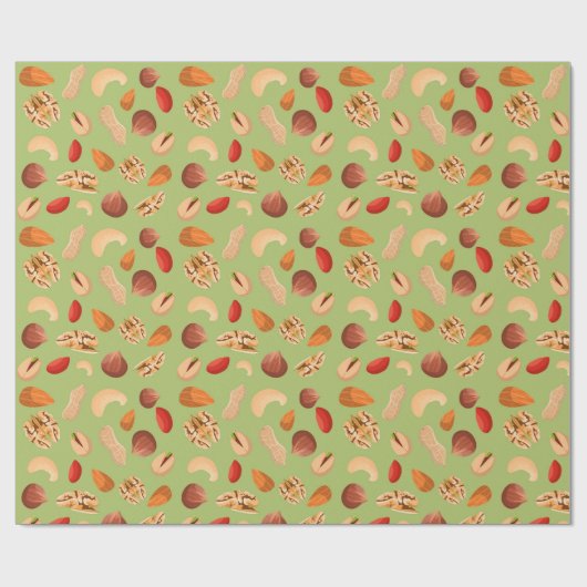 Verschiedene Nuts Geschenkpapier (Flach)
