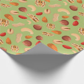 Verschiedene Nuts Geschenkpapier (Ecke)