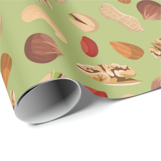 Verschiedene Nuts Geschenkpapier (Rolleneckpunkt)