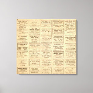 Verschiedene Ölwerbung Leinwanddruck