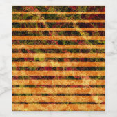 Verschiedene orangefarbene Streifen, gekratzte kle Weinetikett (Einzelnes Label)