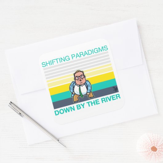 VERSCHIEDENE PARADIGMEN QUADRATISCHER AUFKLEBER (Umschlag)