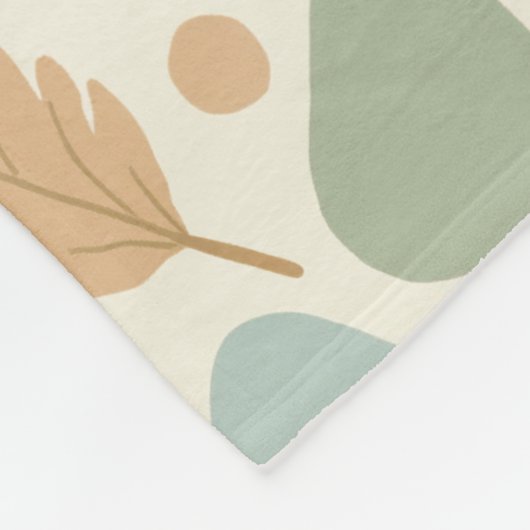 Verschiedene pastellfarbene Formen Fleecedecke (Ecke)