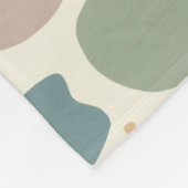 Verschiedene pastellfarbene Formen Fleecedecke (Ecke)