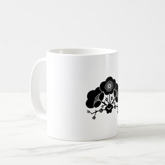 Verschiedene Pflaumenblüten Kaffeetasse (Vorderseite Links)