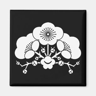 Verschiedene Pflaumenblüten Magnet