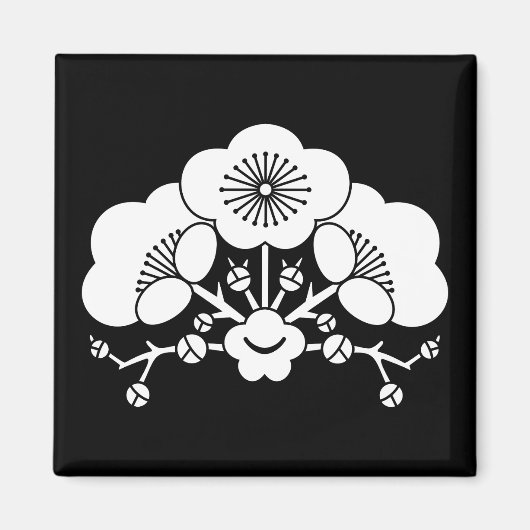 Verschiedene Pflaumenblüten Magnet (Vorne)