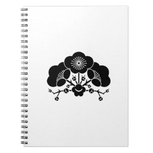 Verschiedene Pflaumenblüten Notizblock