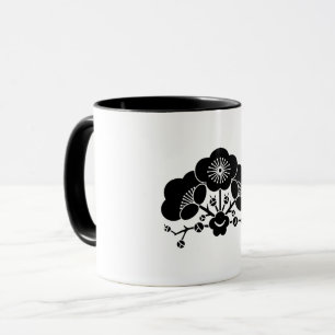Verschiedene Pflaumenblüten Tasse