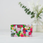 Verschiedene Pille/Medikament Visitenkarte (Stehend Vorderseite)