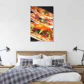 Verschiedene Pizza und Toppings Leinwanddruck (Insitu (Schlafzimmer))