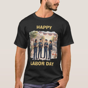 Verschiedene Polizeibeamte Patriotischer Tag der A T-Shirt