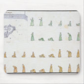 Verschiedene Positionen des Körpers während des Mousepad (Vorne)