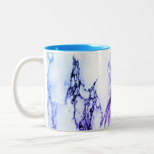 Verschiedene Purpur- und Bläuliche Adermarmor-Opti Zweifarbige Tasse