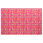 Verschiedene Rosatöne mit warmen roten Mustern Stoff (Fat Quarter (45,7 x 55,9 cm))