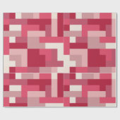 Verschiedene rote abstrakte Farbtöne Geschenkpapier (Flach)