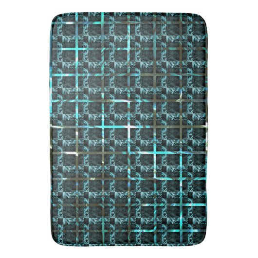 Verschiedene Schach, Quadrate oder Bild im Raster? Badematte (Vorderseite Vertikal)