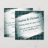 Verschiedene Schach, Quadrate oder Bild im Raster? Einladung (Vorne/Hinten)