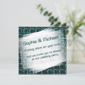 Verschiedene Schach, Quadrate oder Bild im Raster? Einladung (Stehend Vorderseite)